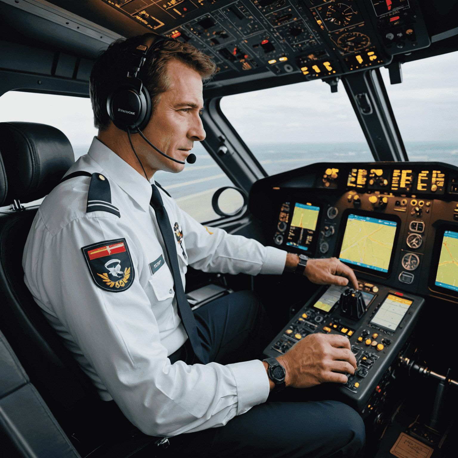 A pilot using a kneeboard in the cockpit, demonstrating its utility for organizing flight information